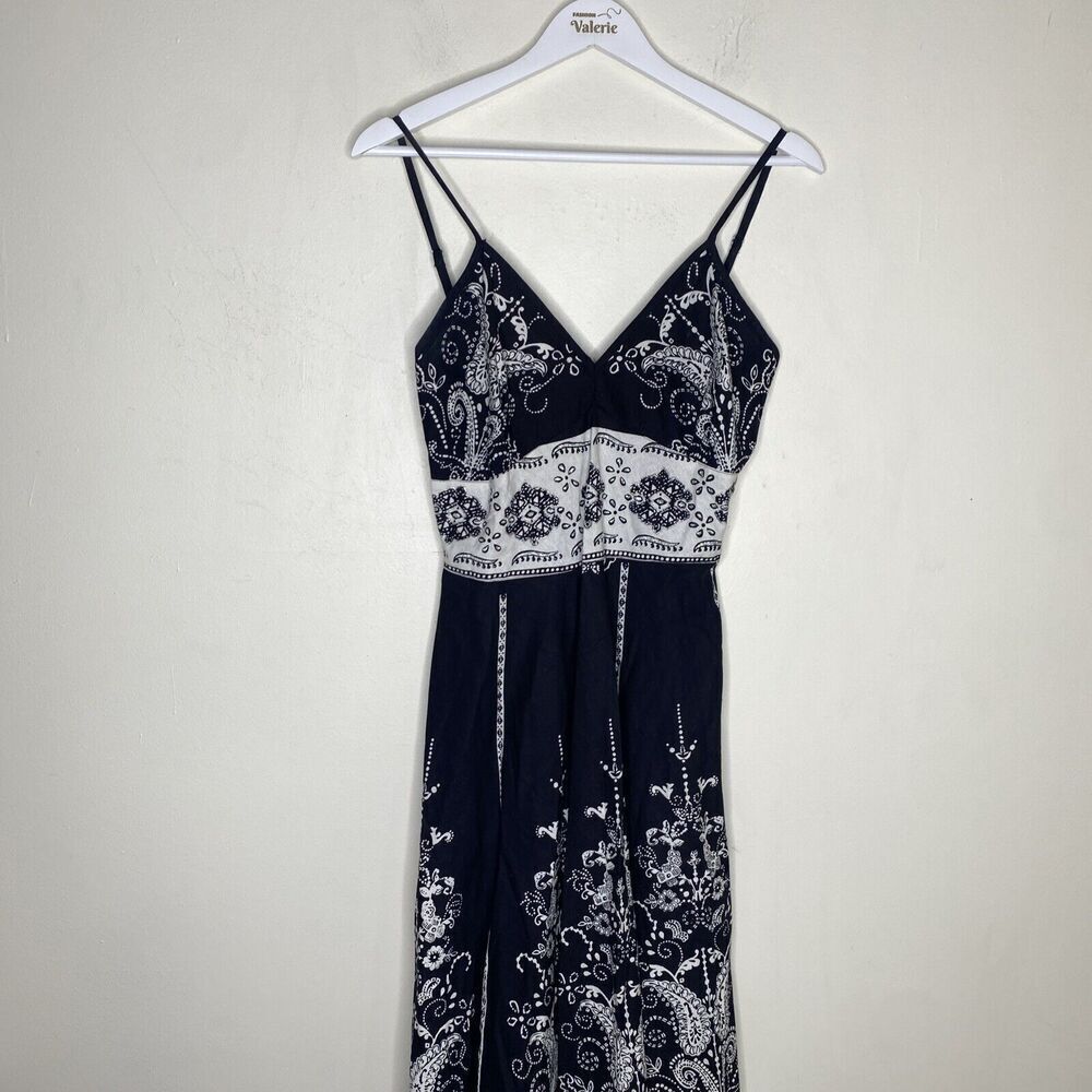 Magic Black & White Pattern Y2k Midi Dress Formal… - image 2